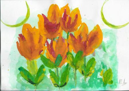 gouache le printemps